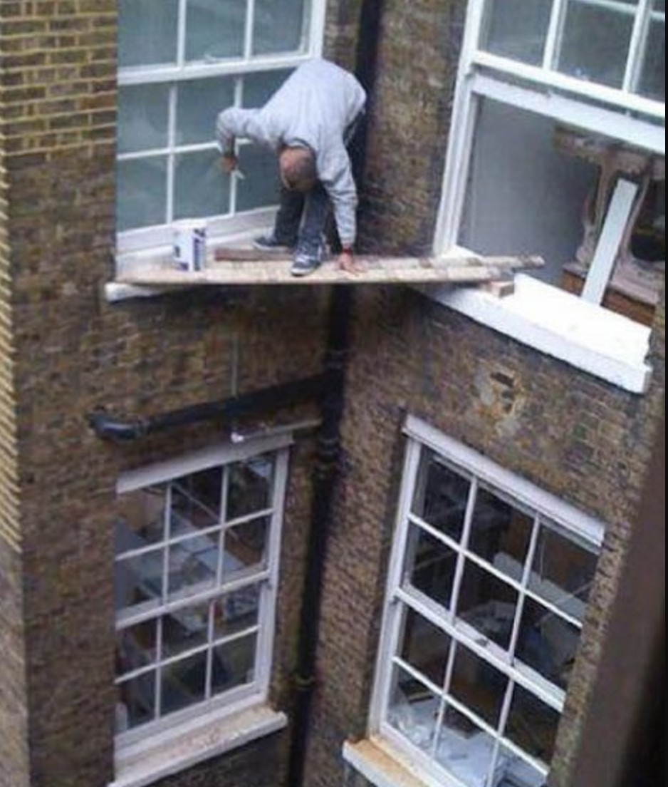 Cutting corners to get the job done.